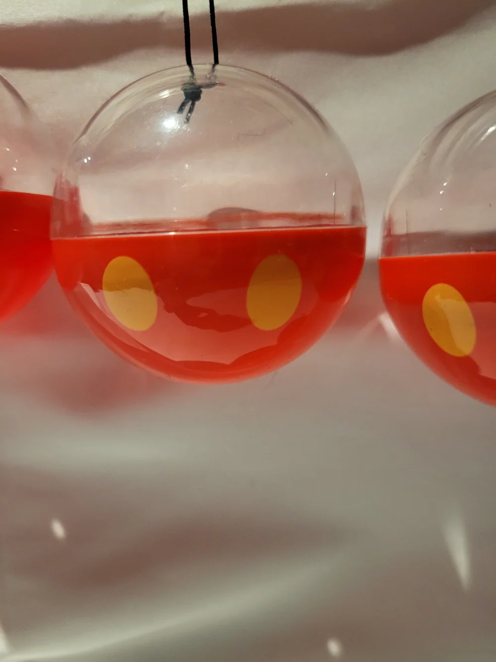 Set of 3 Disney Mickey Mouse Red Pants Gacha Capsules